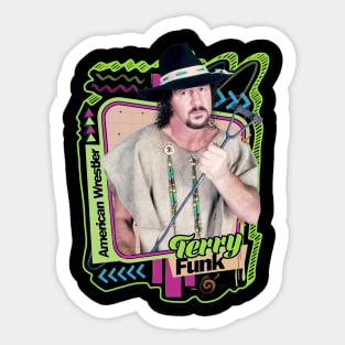 Terry Funk RIP - American Wrestler Sticker